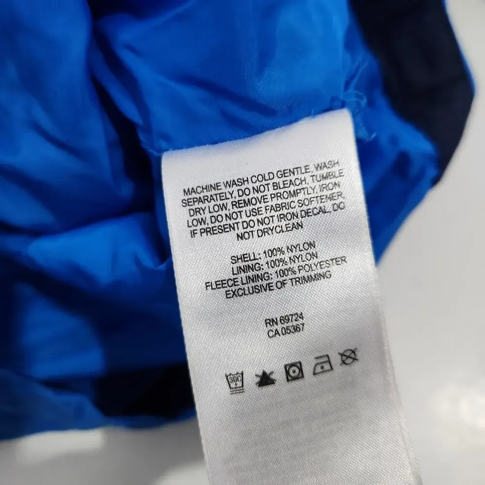 Columbia Omni-Tech Jacket Small Kids Blue Shell Zip Nylon Coat
